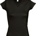Sol's Moon Γυναικείο Διαφημιστικό T-shirt Κοντομάνικο Deep Black 11388-309